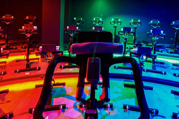 Digme's running bike spinning class