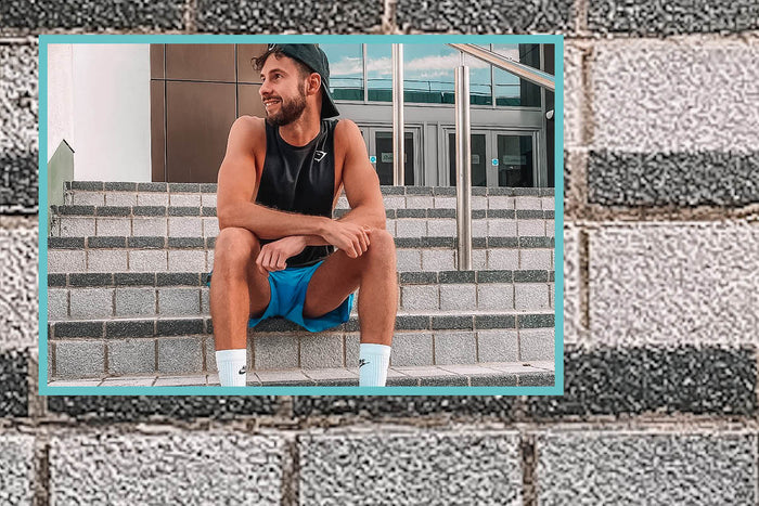 Aaron Breckell looking to one side