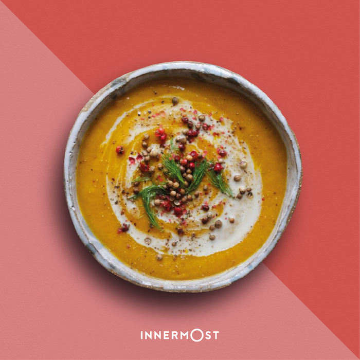 Innermost Carrot, Red Lentil + Cardamom Soup