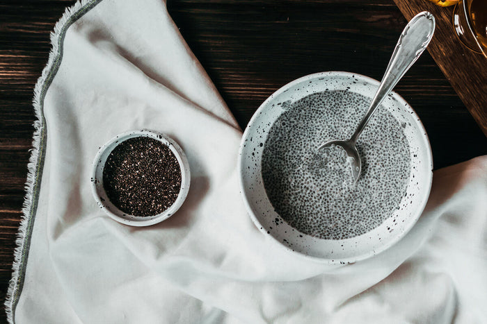 Chia seeds in a bowl 