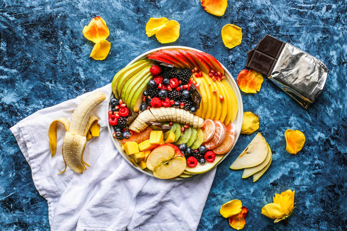 Healthy salad bowl after a cheat day 
