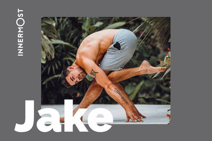 Jake Paul White practicing high-intensity yoga 