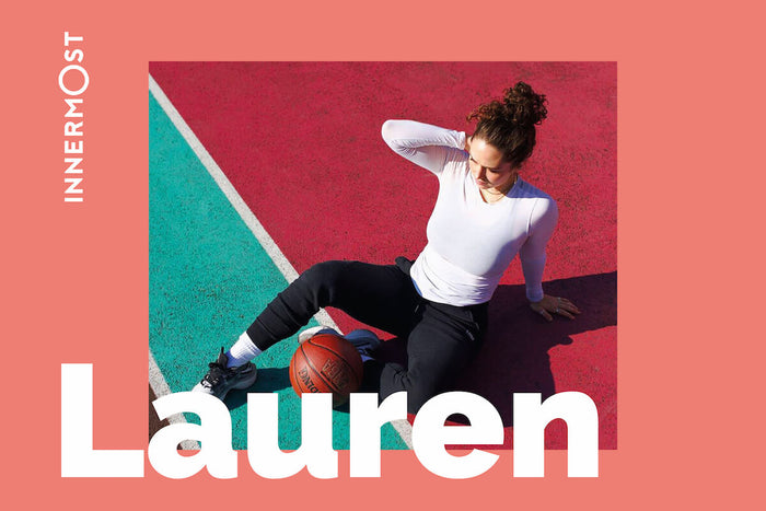 lauren schramm looking happy for innermost