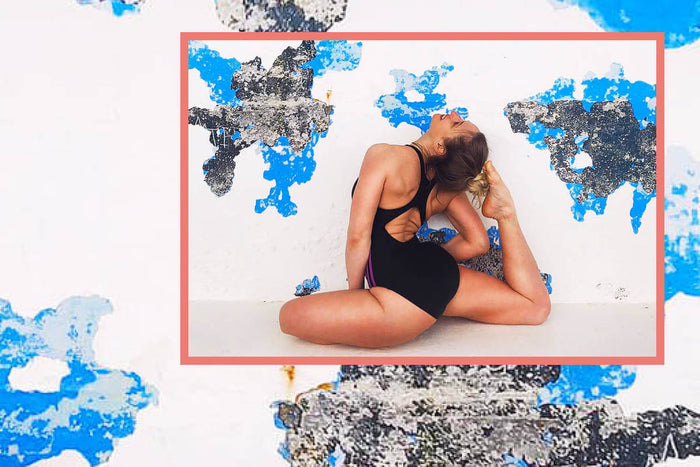 Ornagh Lee practicing high-intensity yoga