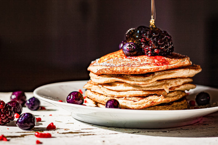 Stack of protein pancakes 