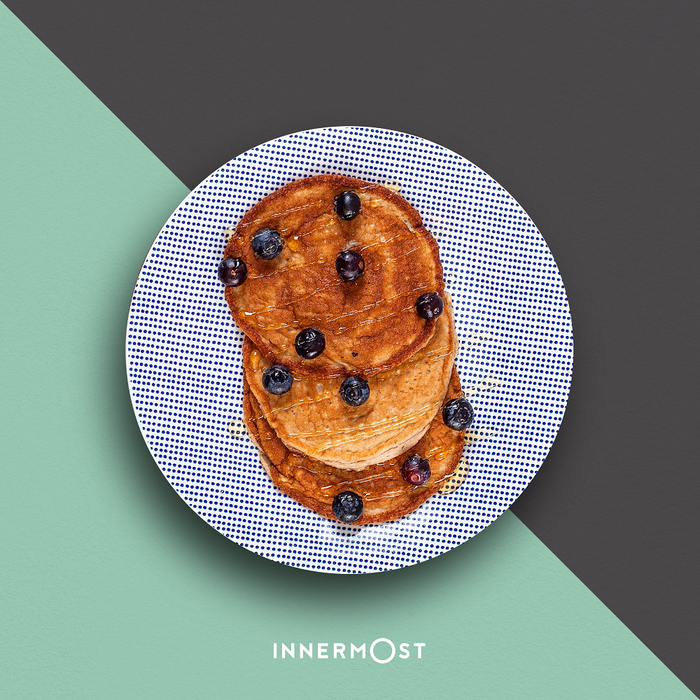 Innermost Pancakes, Blueberries and Manuka Honey