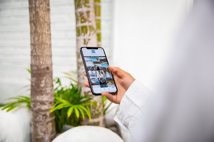 Women scrolling through her phone 