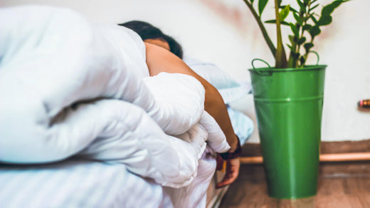 Woman getting a better nights sleep 