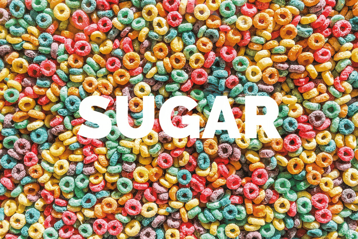 Close up of sugary cheerios