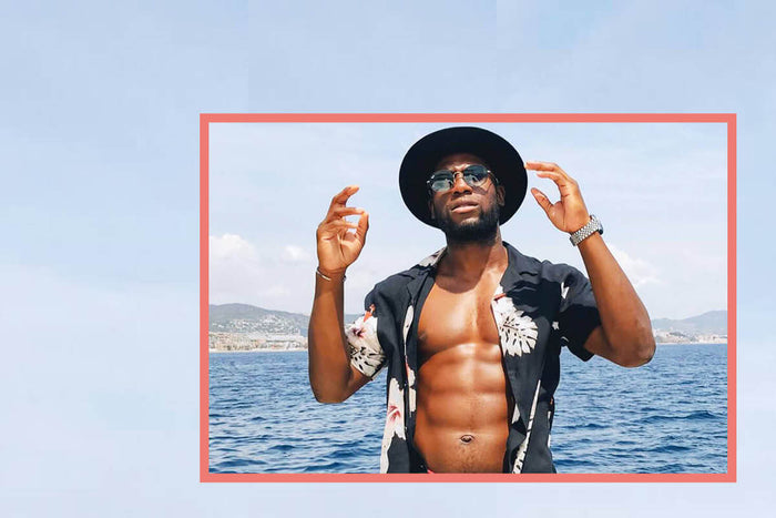 Suleman on the beach with Innermost