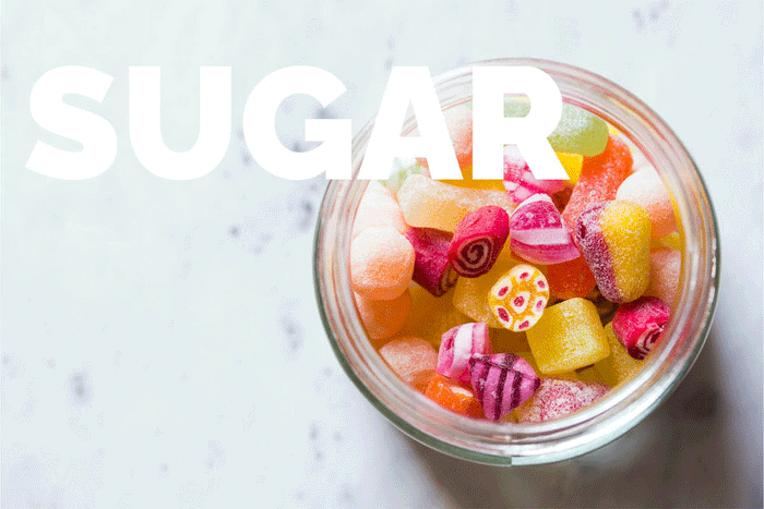 Jar of hard boiled sugary sweets