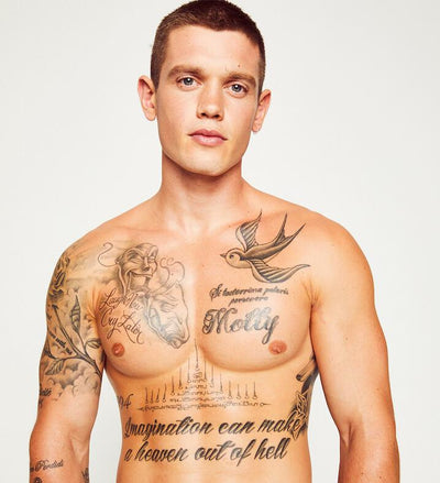 Charlie Auterac modelling for Innermost